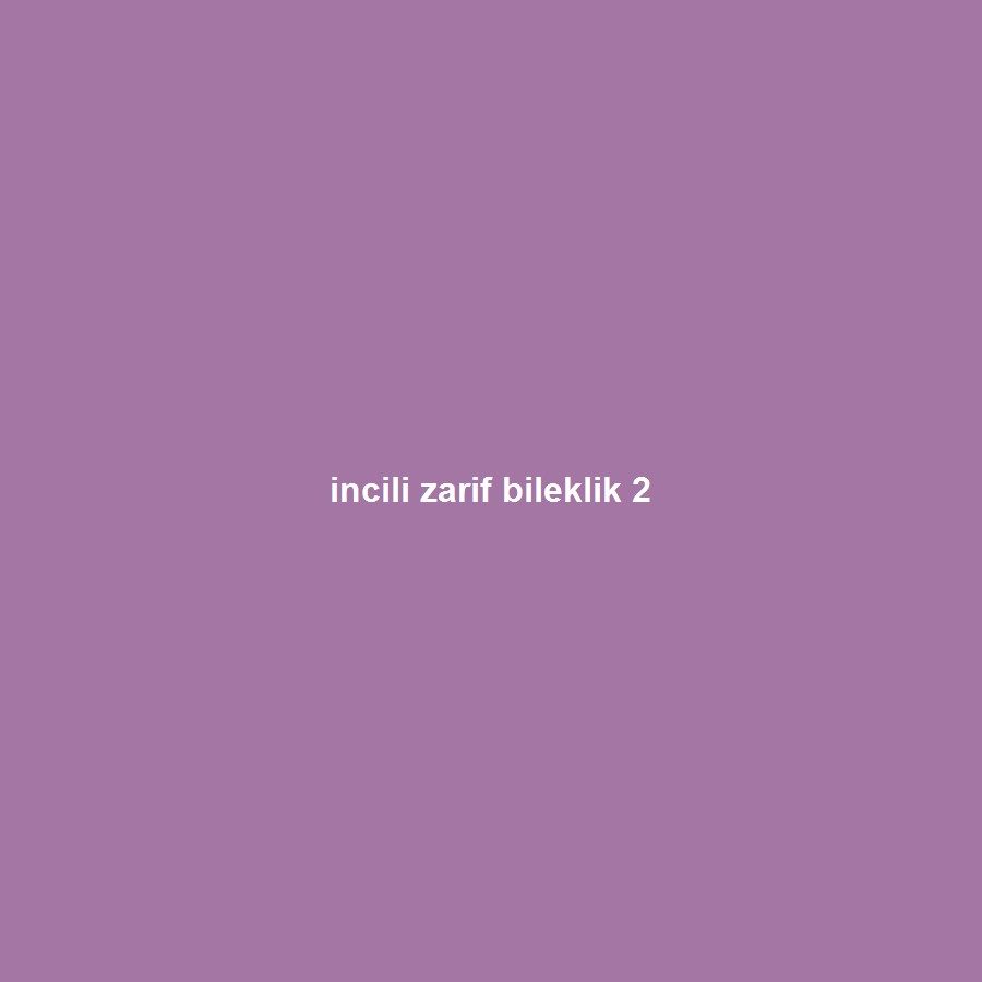 İncili Zarif Bileklik